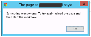 SharePoint consultant trouble shooting: error message