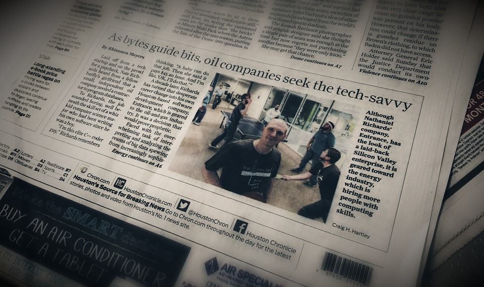Houston Chronicle cover on August 18th