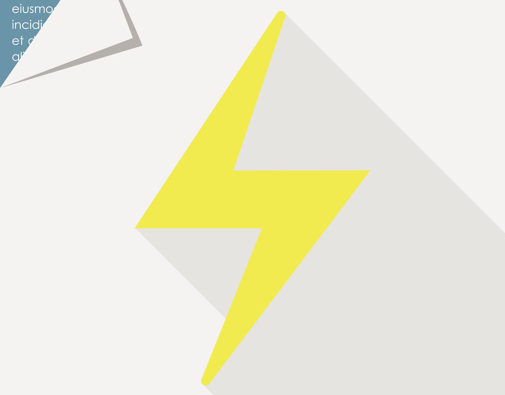 Icon of lightning sign